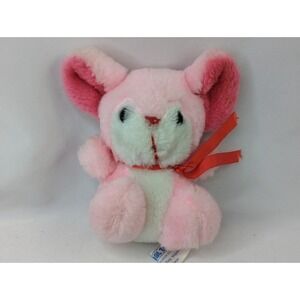 Pink Mouse Plush 6 Inch 1984 Animal Toy Stuffed